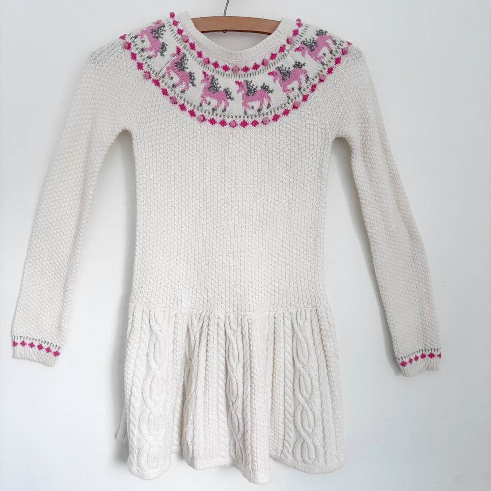 7-8Y Isaac Mizrahi Unicorn Sweater Dress
